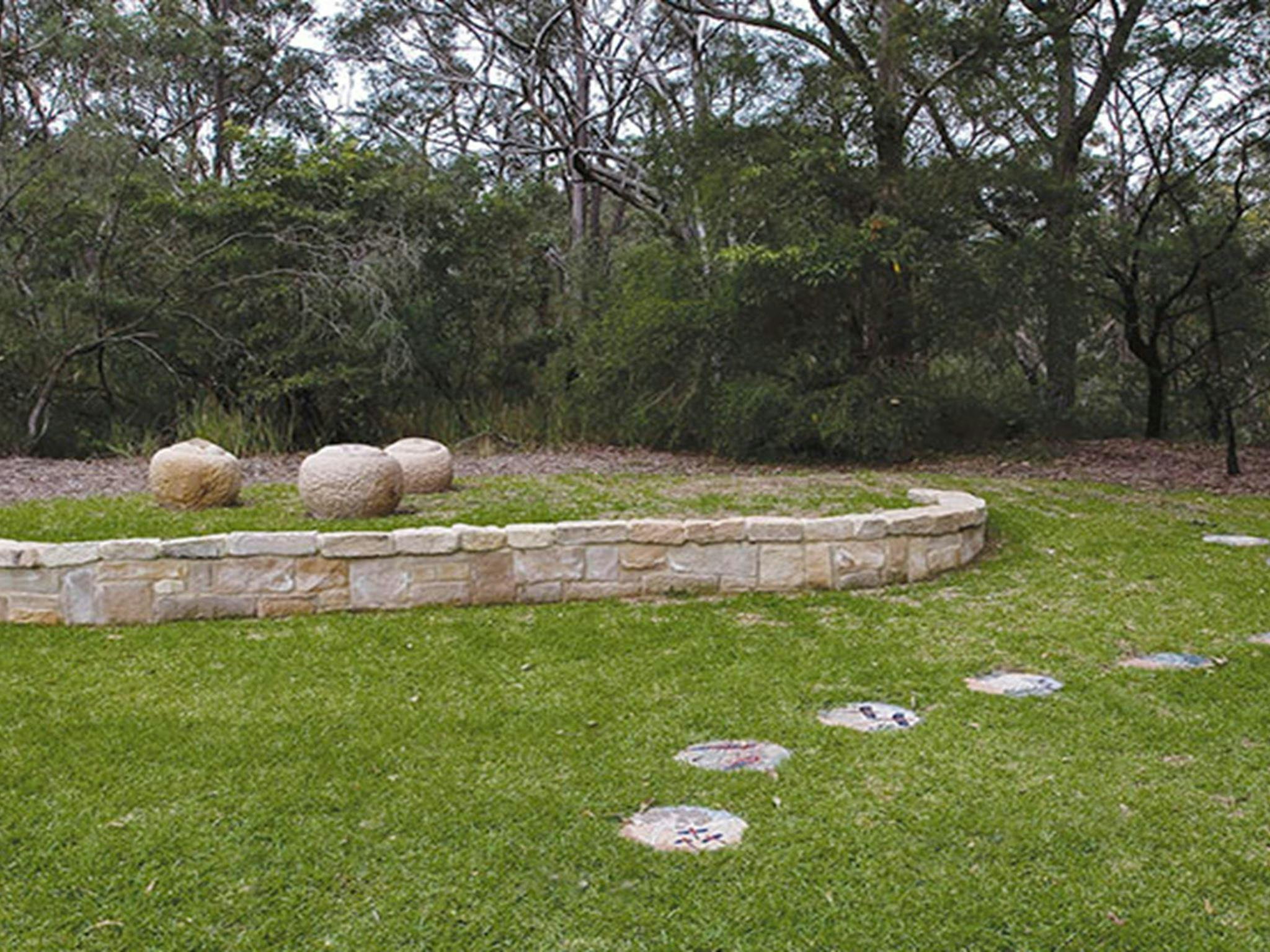 Community art at the entrance to Bomaderry Creek Regional Park. Photo: Michael Van Ewijk &copy; DPIE