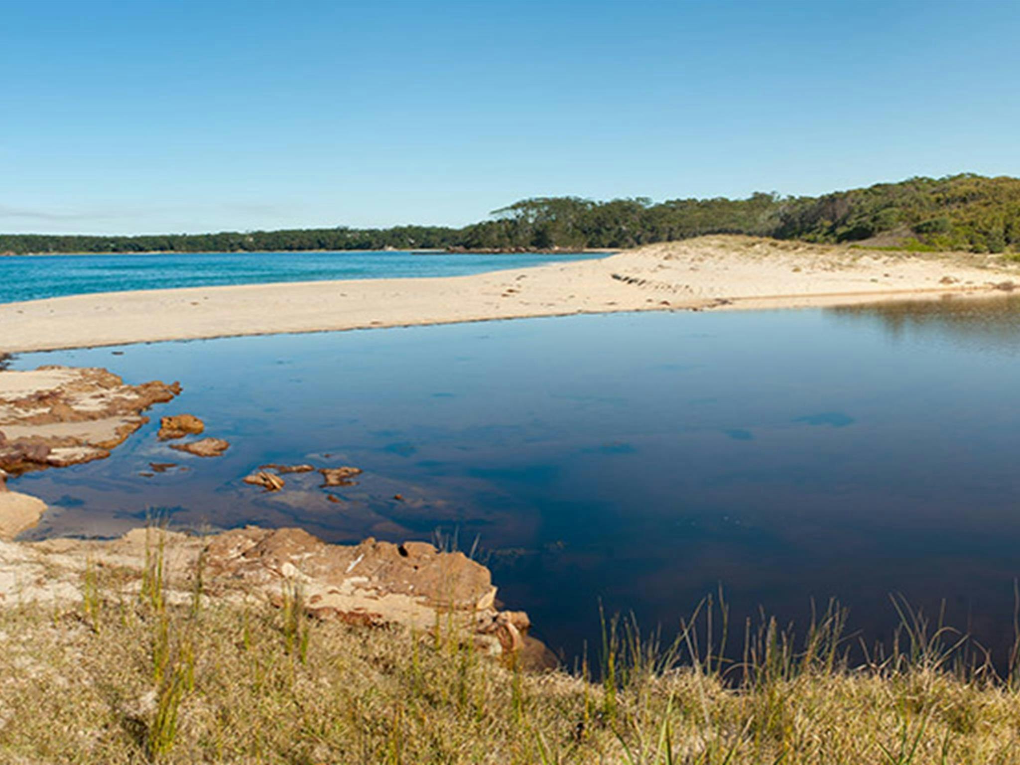 Nerrindillah Lagoon Conjola Nationalpark. Foto: Michael Van Ewijk &copy; DPIE