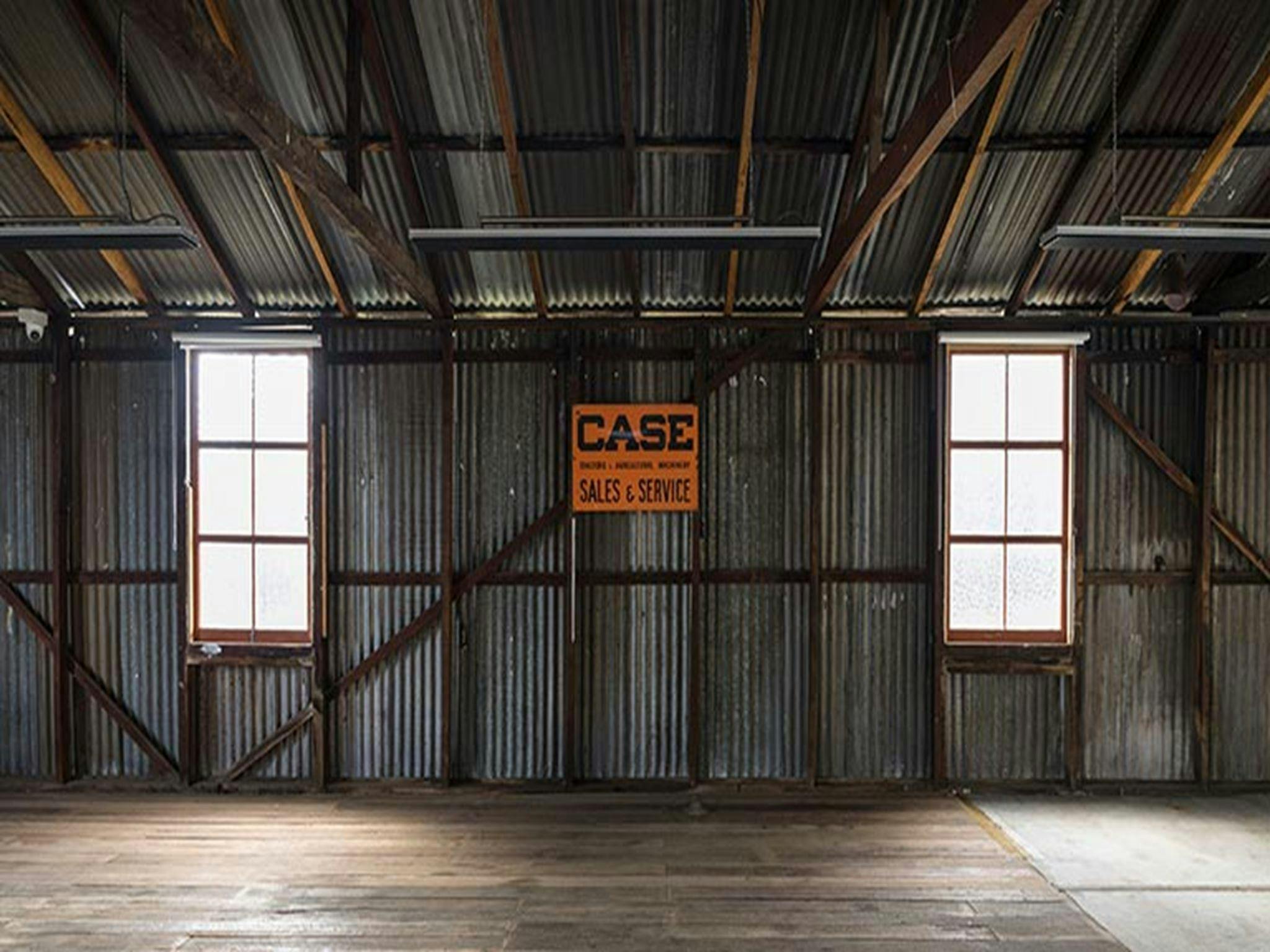 Vintage signage on the wall inside Corney's Garage in Hartley Historic Site. Photo: Jennifer Leahy