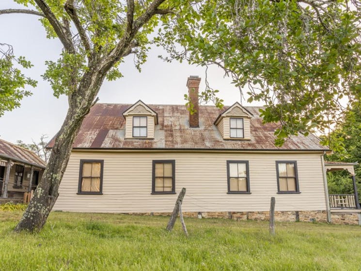 A side view of the exterior of Craigmoor house in Hill End Historic Site. Photo: John Spencer &copy;