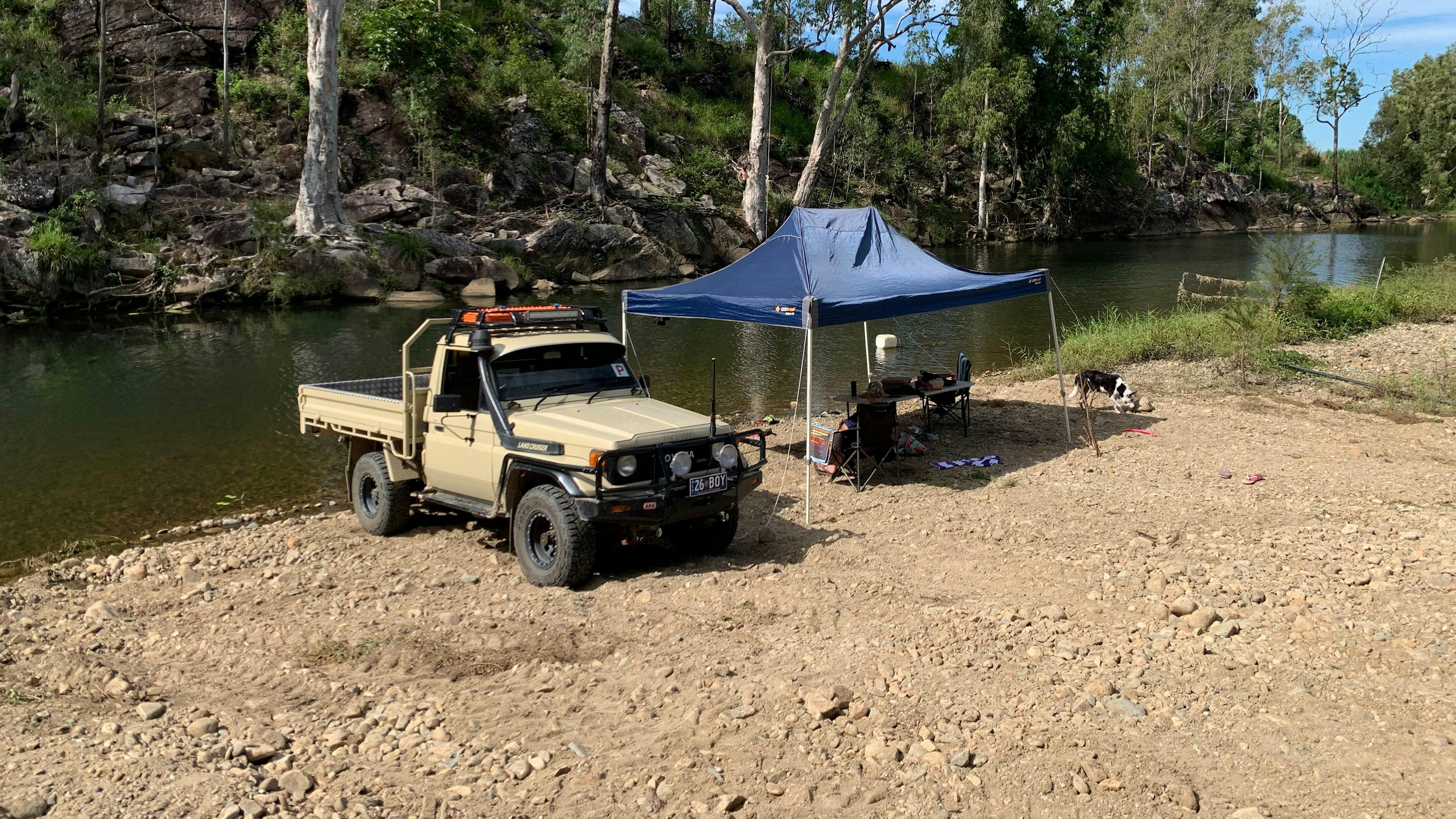 Creek and Antique Camping