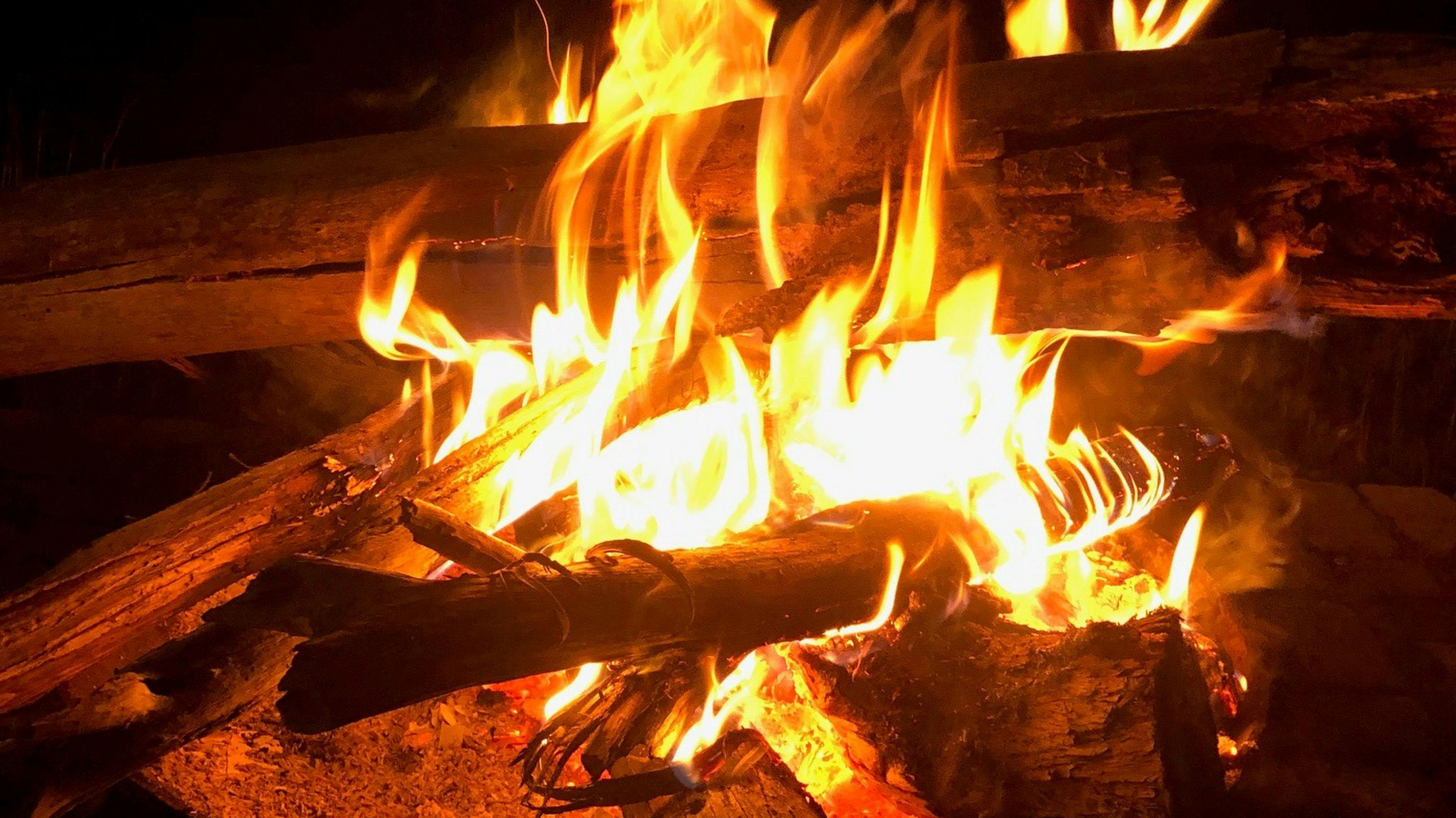 Fires allowing when permitted, wood on site. But please don't take away