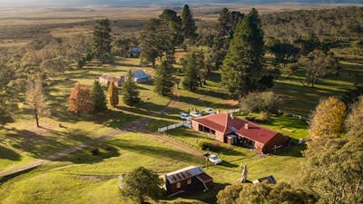Aerial view of Currango Homestead, Kosciuzsko National Park. Photo: Rob Mulally/DPIE