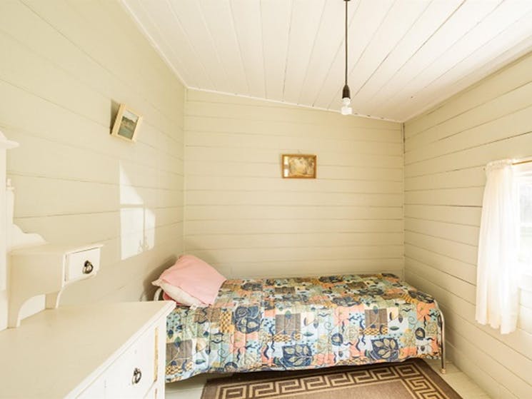 Currango Homestead bedroom, Kosciuszko National Park. Photo: Murray Vanderveer/OEH