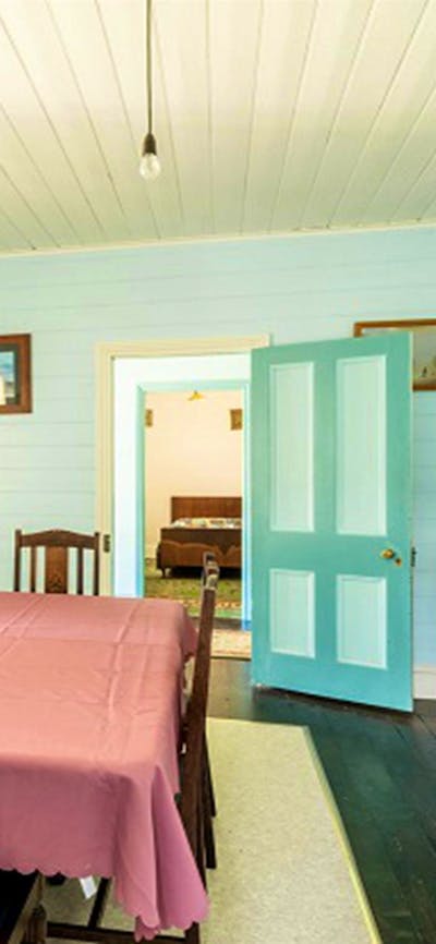 Currango Homestead dining room, Kosciuszko National Park. Photo: Murray Vanderveer/OEH