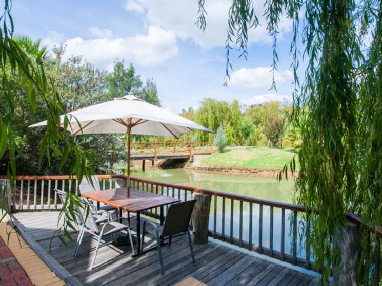 Lake & vineyard views. Private Balconies and Courtyards.