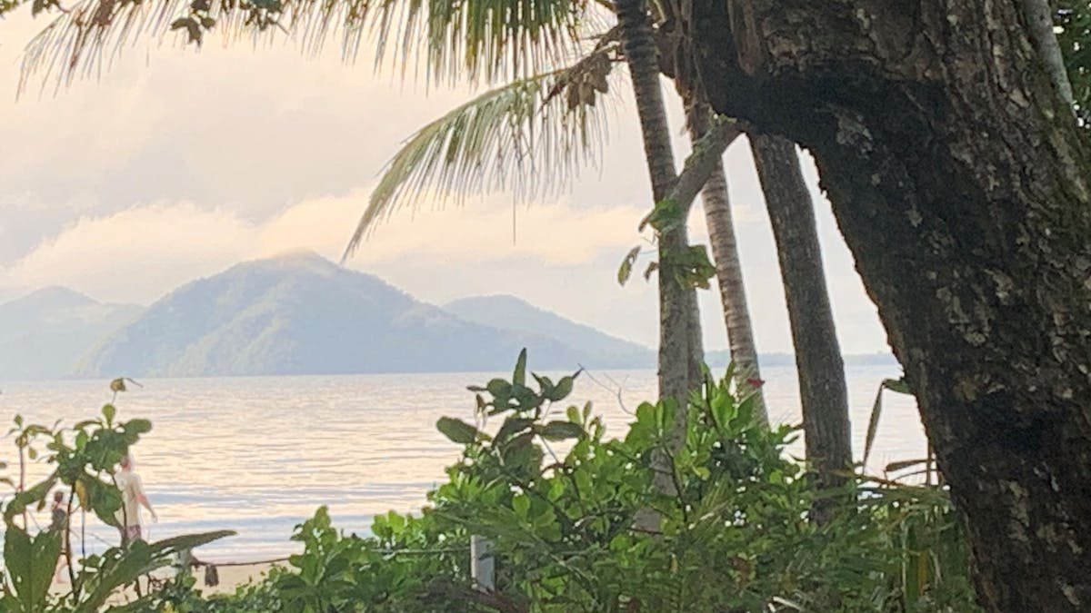 Picture taken from Mission Beach at sunset looking out to Dunk Island