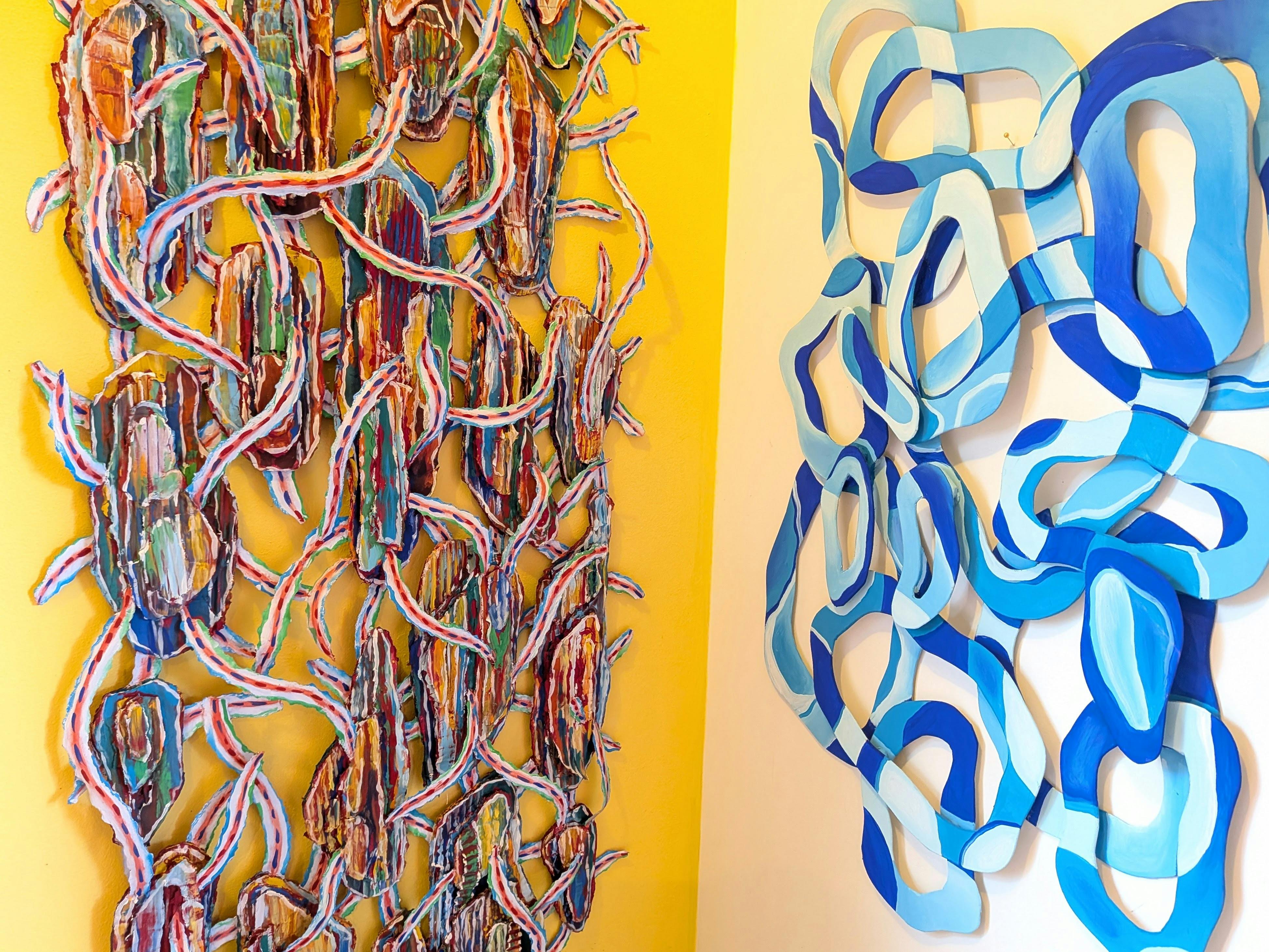 Photo shows one of Hollie's paper works