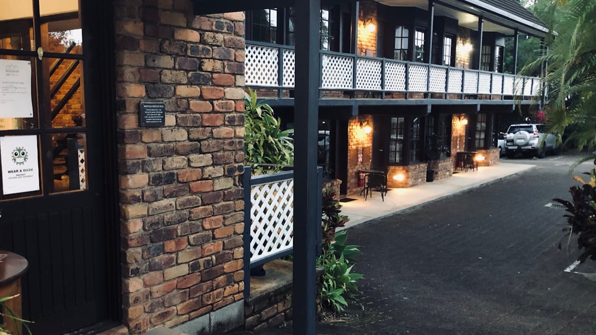 Carpark provides ground floor  access  /16 rooms have numbered carpark  right outside