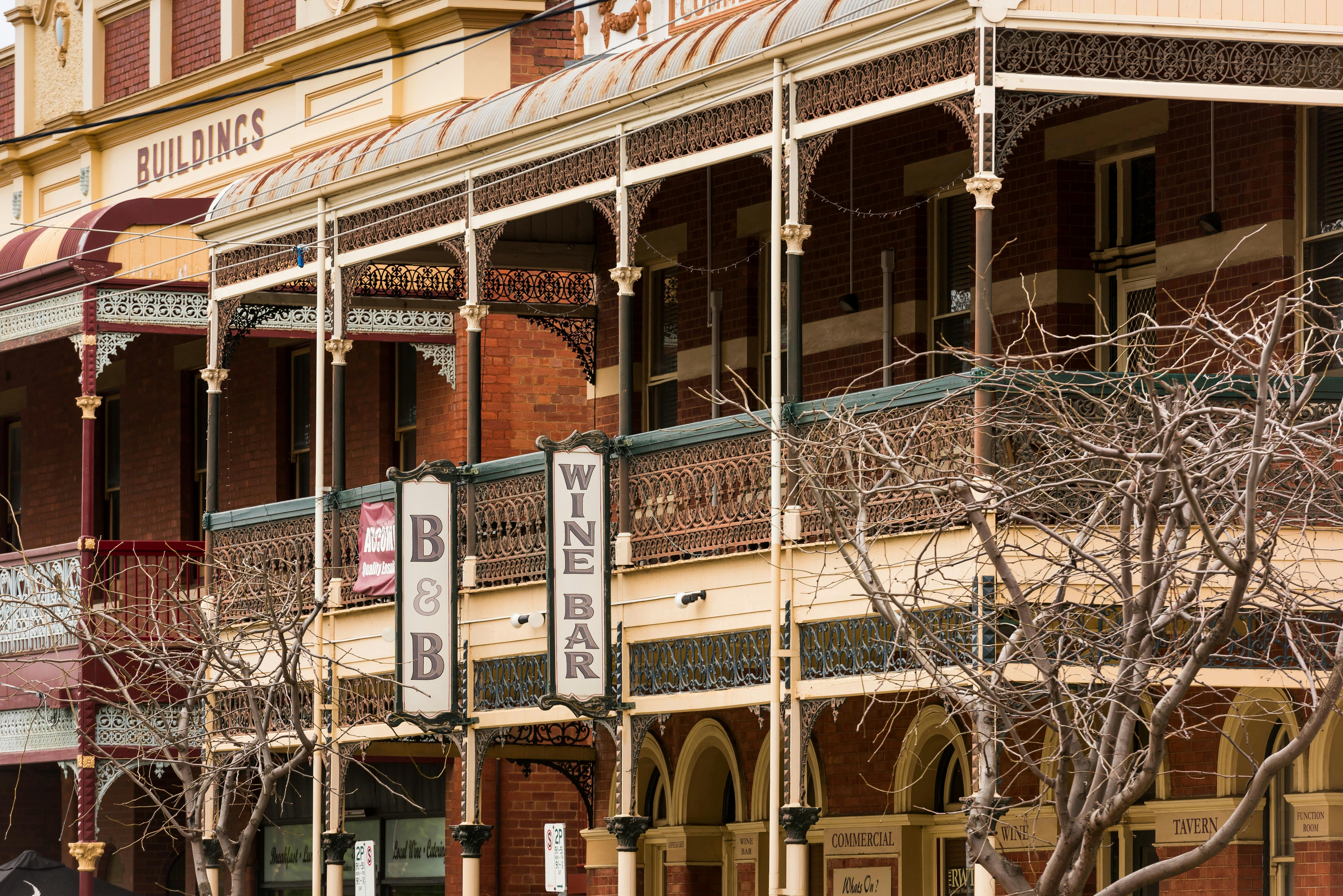 Classic gold rush heritage architecture in Bendigo