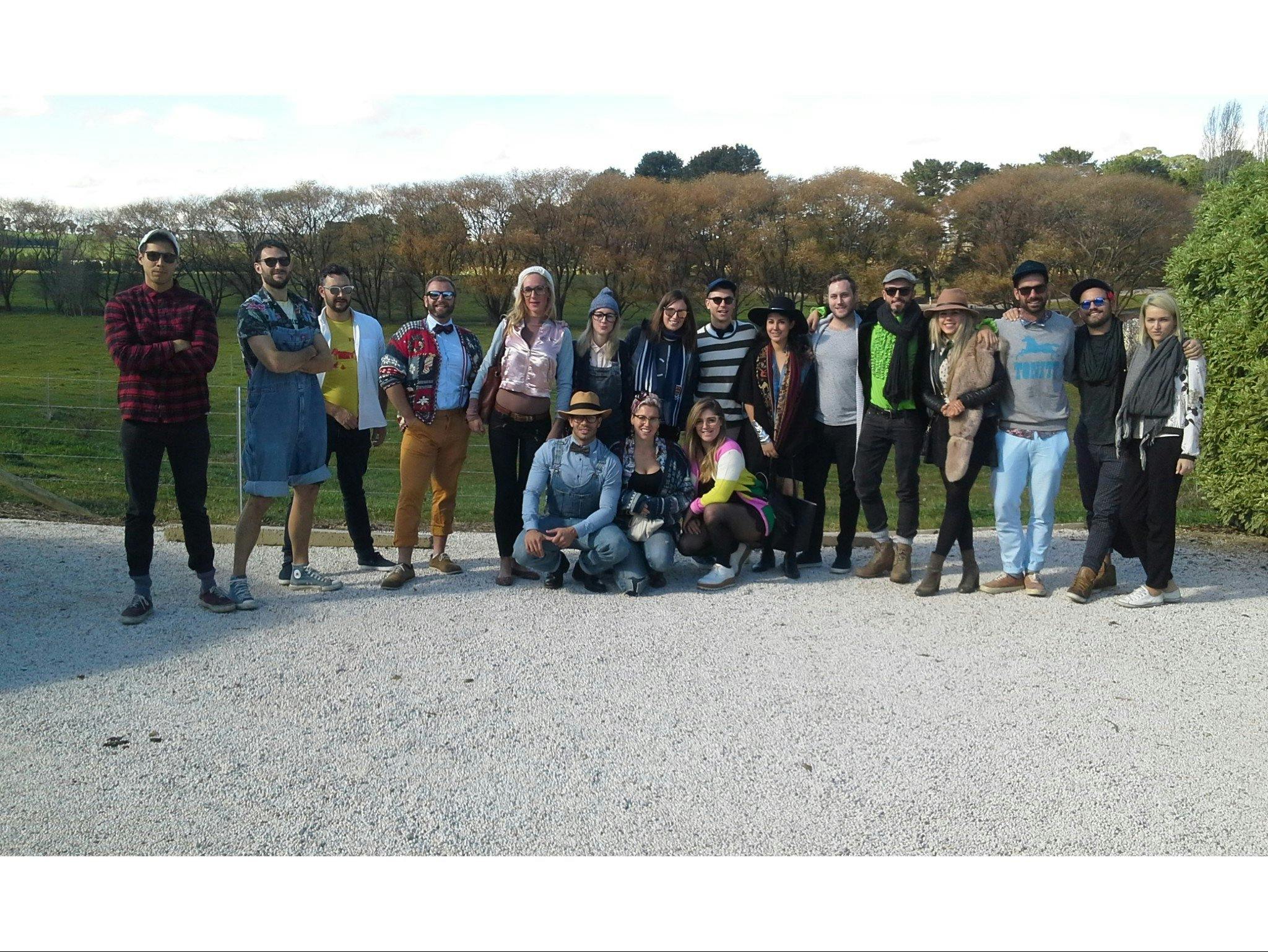 Reisegruppe am Cherry Tree Hill