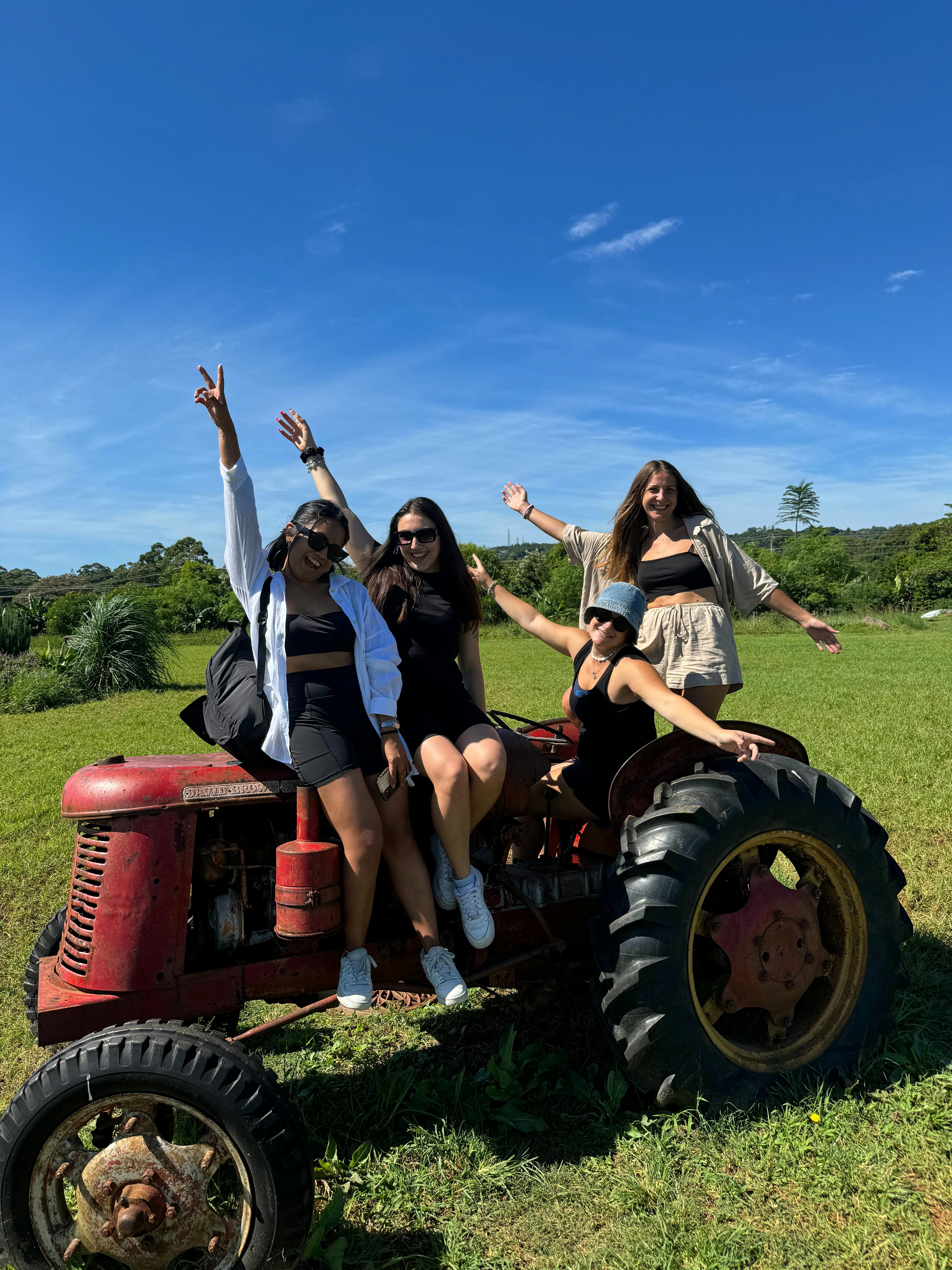Paradise Tours group at The Farm
