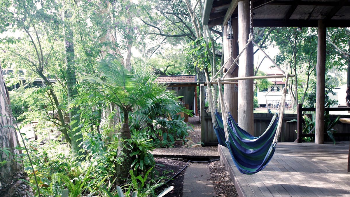 Relax in a hammock, play giant connect four, cook a meal on the bbq or relax with friends