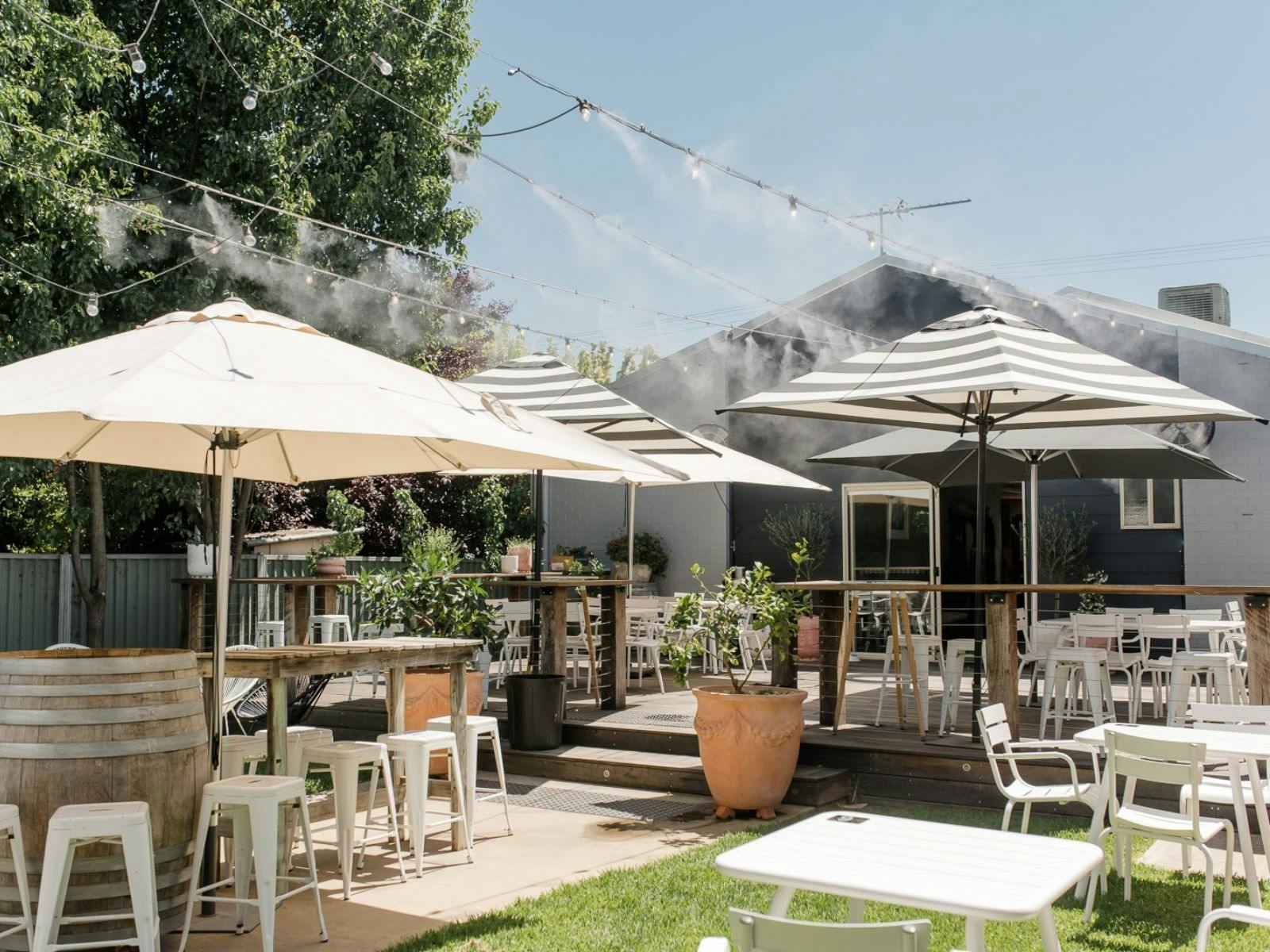 Courtyard Deck at rear of cellar door