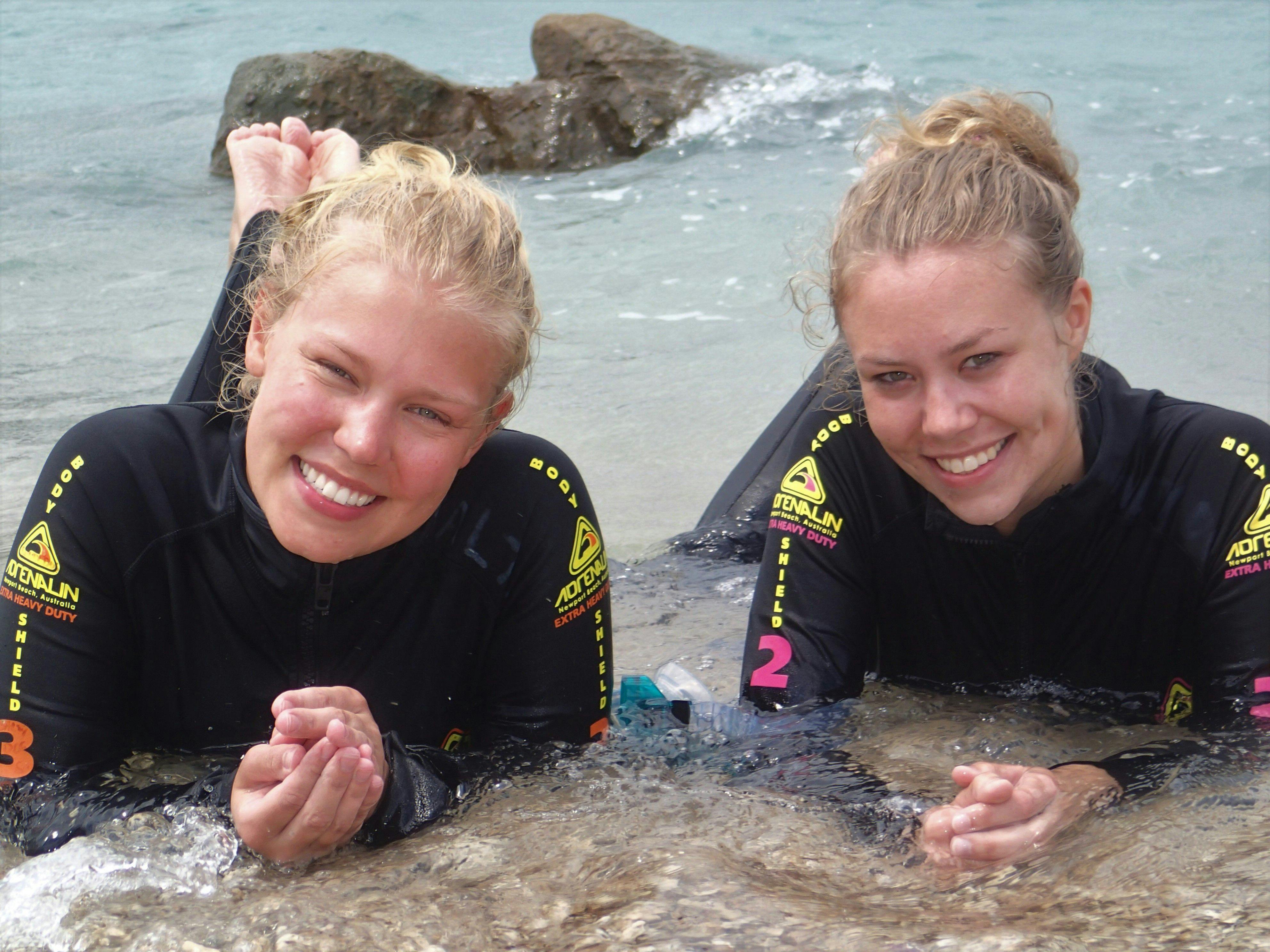 2 girls at White Rock