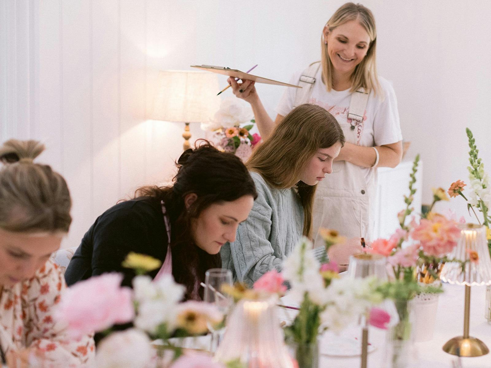 Amanda O'Bryan Artist Watercolour Painting Workshop Lorn Rose Farm