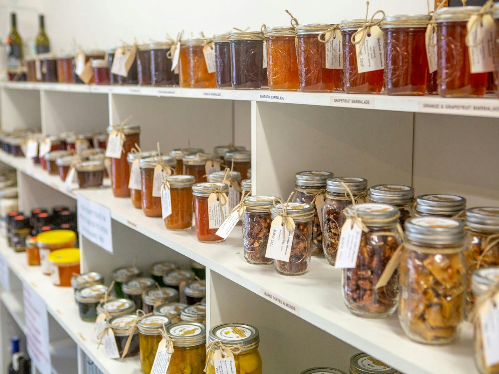 House made jams, relishes and preserves