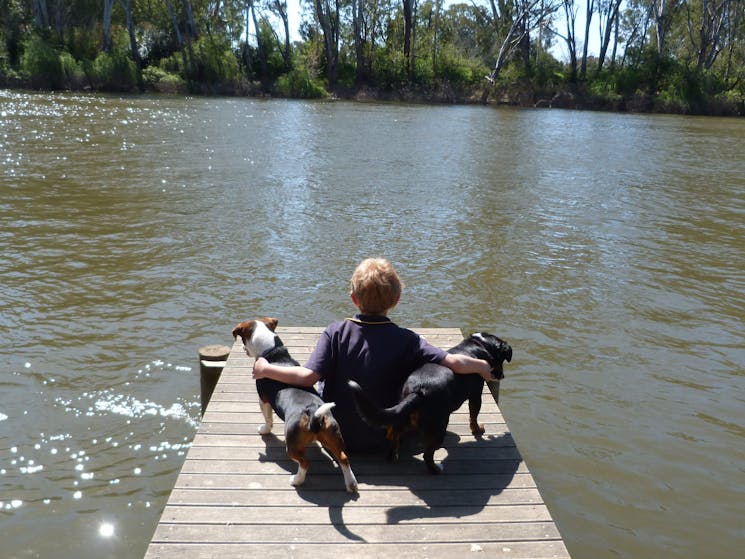 Fishing Jetty at Corowa Lagoon