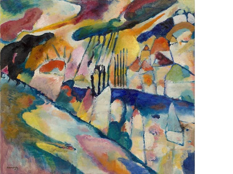 Vasily Kandinsky 'Landscape with rain' January 1913