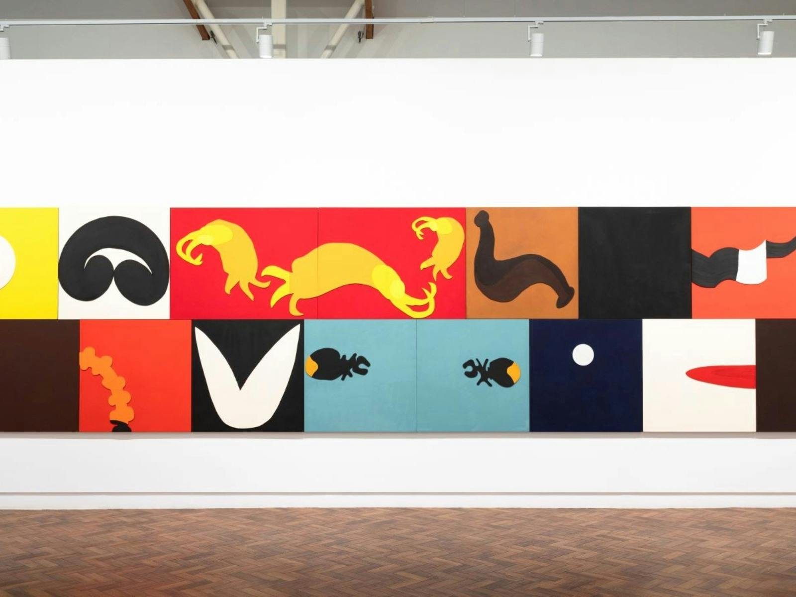 Jenny Bell, Lifeblood, 2019, vinyl paint on hoop pine plywood