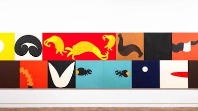 Jenny Bell, Lifeblood, 2019, vinyl paint on hoop pine plywood