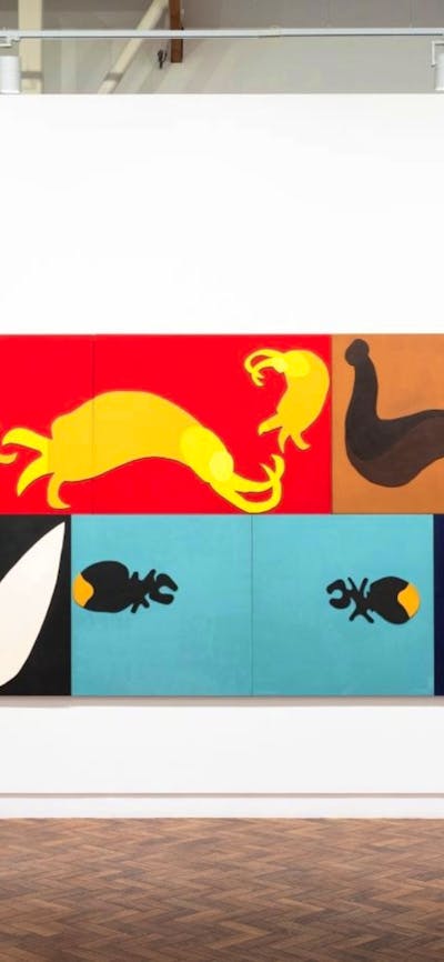 Jenny Bell, Lifeblood, 2019, vinyl paint on hoop pine plywood