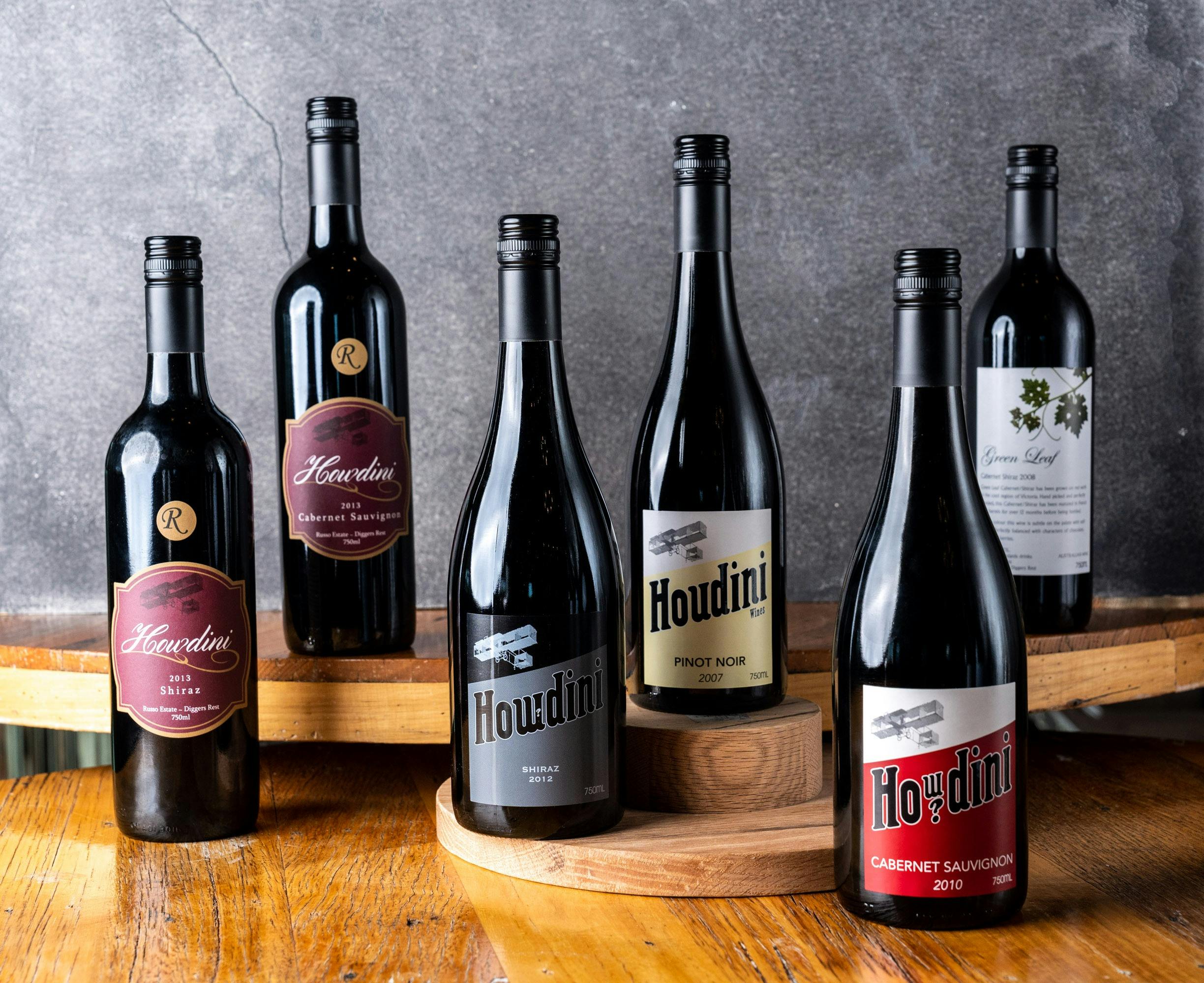 Some of our wine collection from the Estate - 6 bottles of a variety of red wines