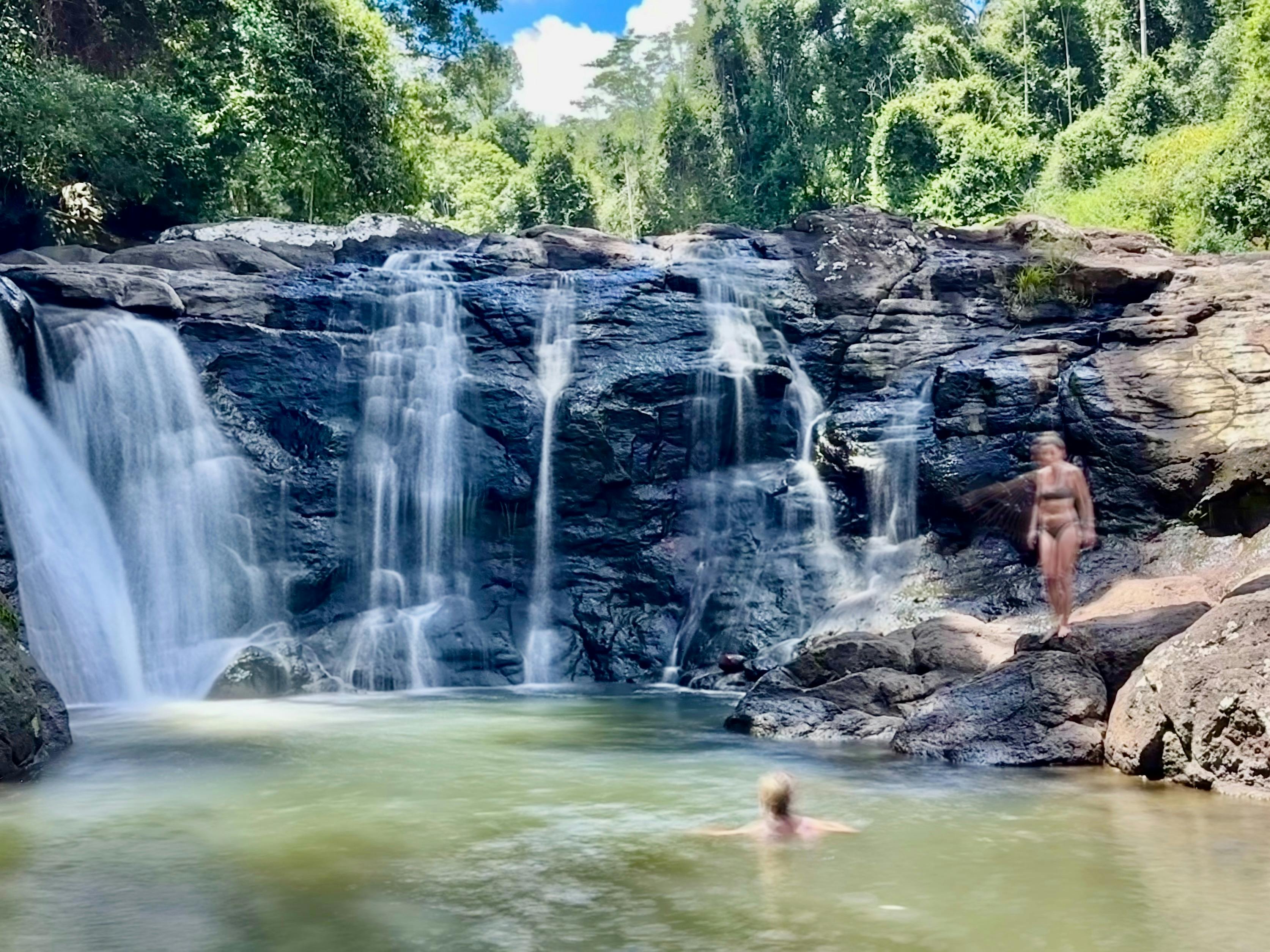 Waterfall tour group
