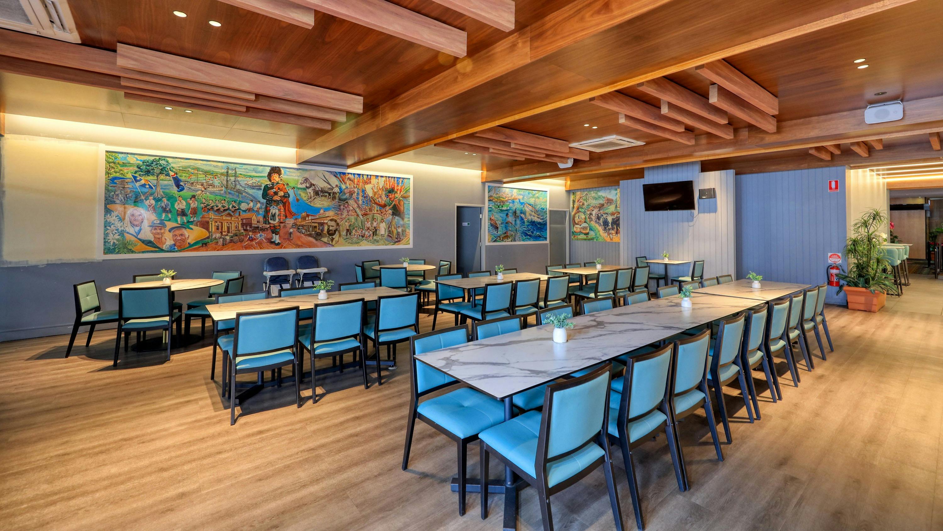 MBC dining area seats 80 people and is used for functions