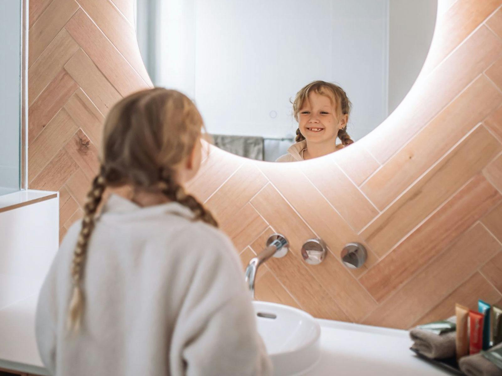 interior photo of luxury condo bathroom