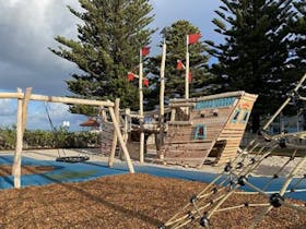 The Susan Wilson Memorial Playground equipped with Pirate ship is a hot spot for families