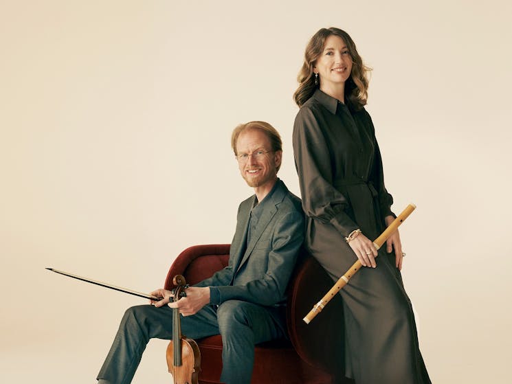 Ben Dollman, Baroque Violin, Melissa Farrow, Baroque Flute/Recorder