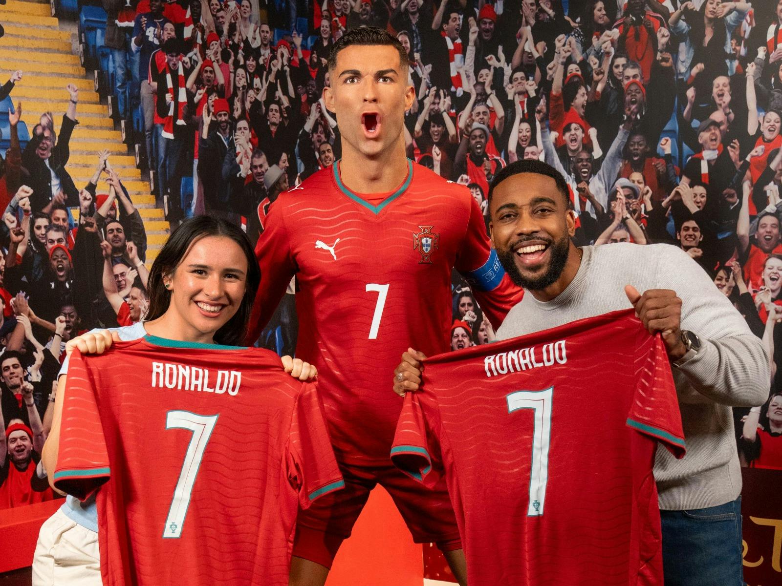 The iconic athlete, Christiano Ronaldo, at Madame Tussauds Sydney