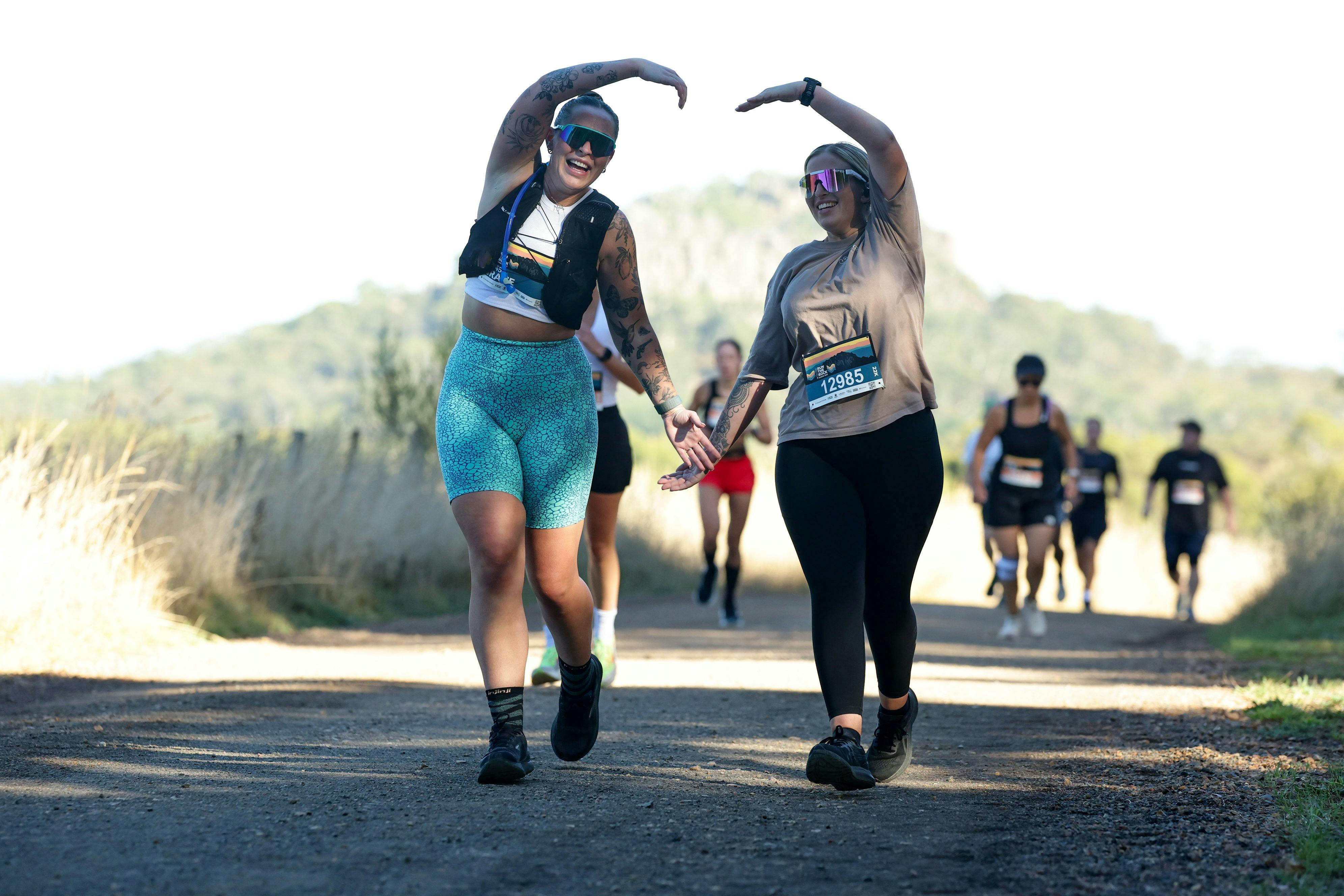 Participants running