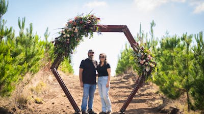 Sugar Pines visitor area wedding arbour