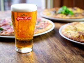 Pizza at Boags Brewery