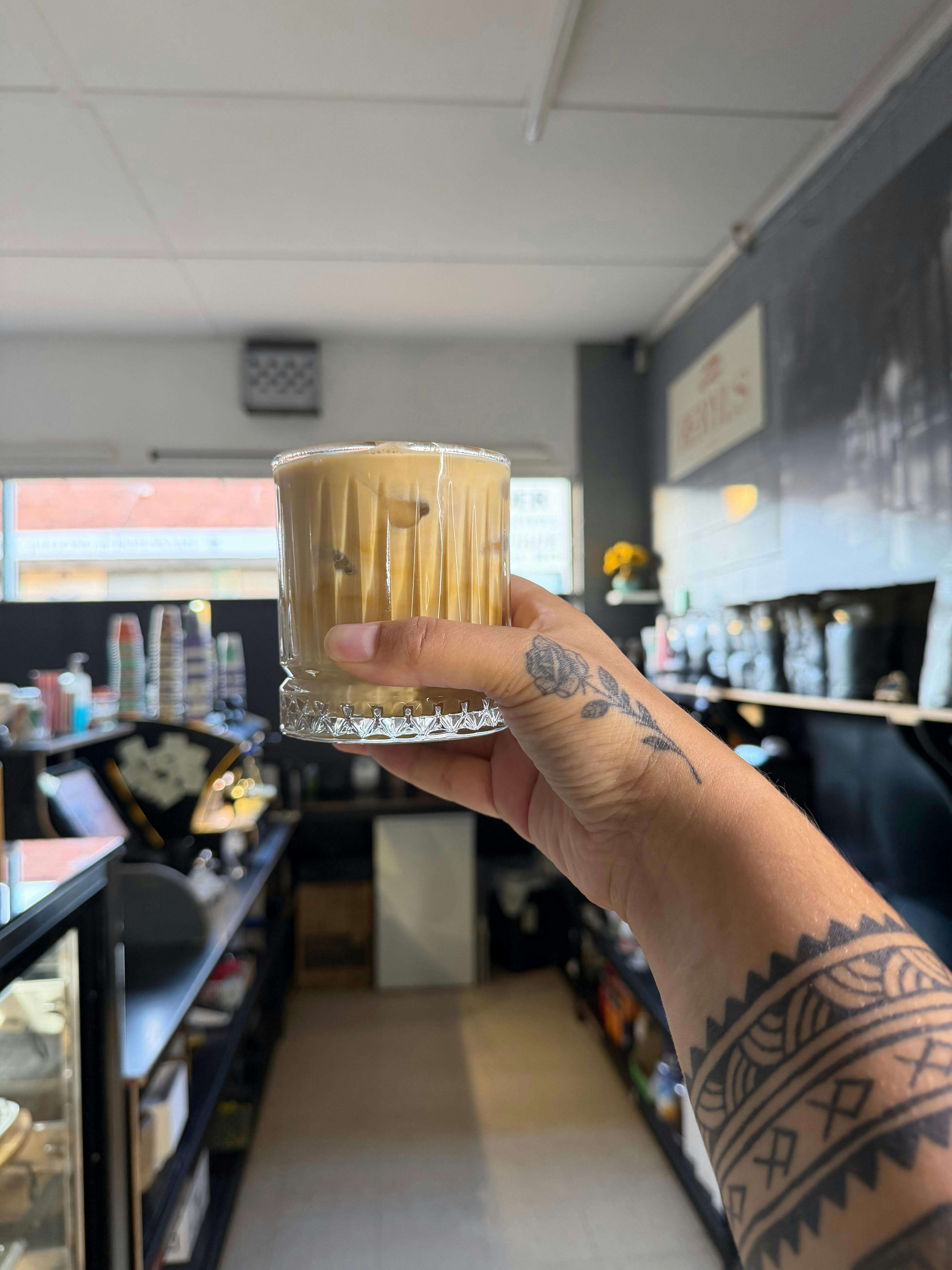 Owners choice of drink, Iced Latte