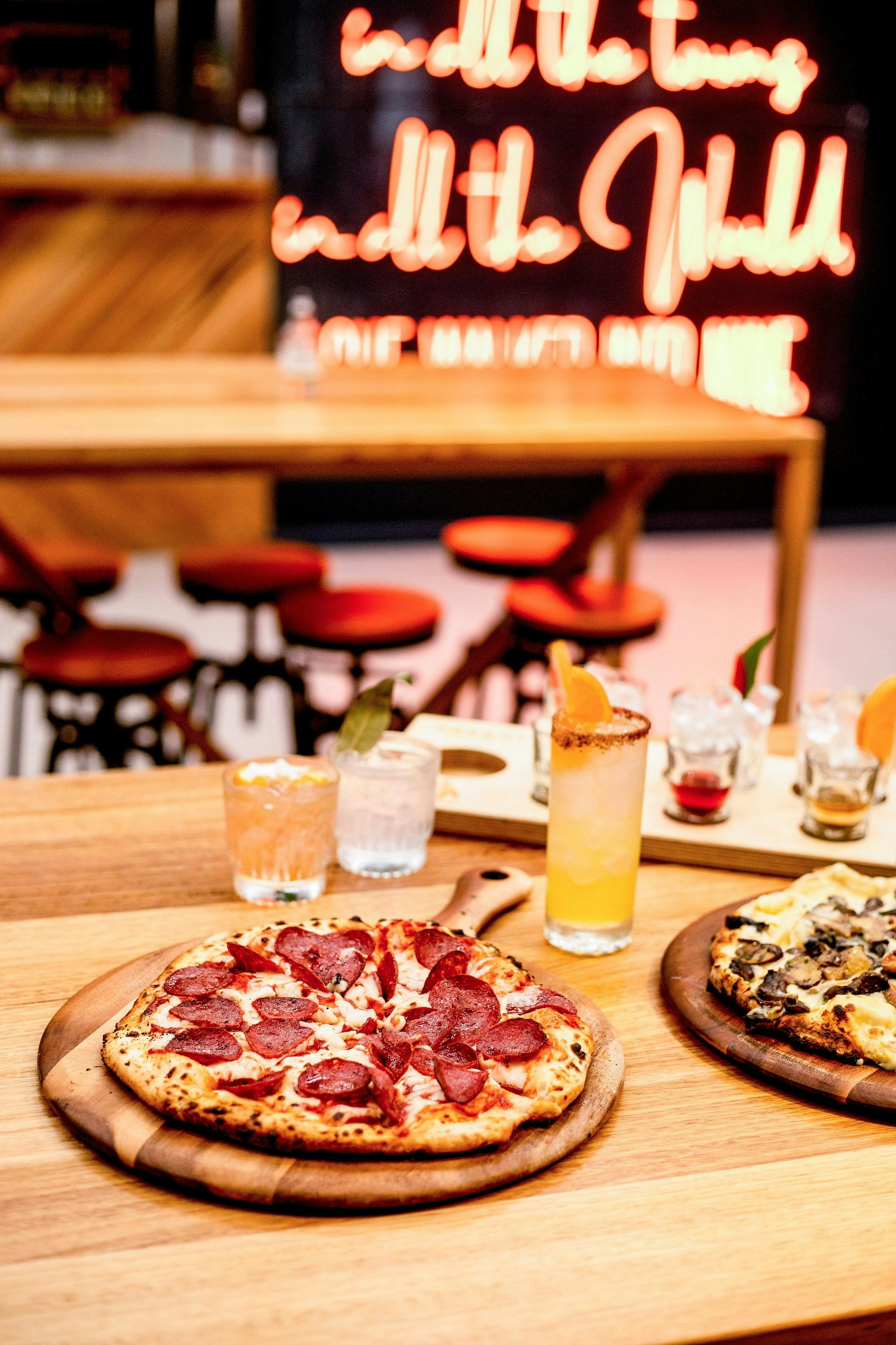 Woodfired Pizza at Parrot Distilling Co