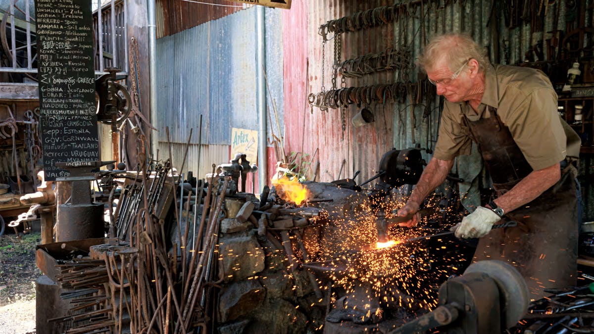 Blacksmithing display at Herberton Historical Village