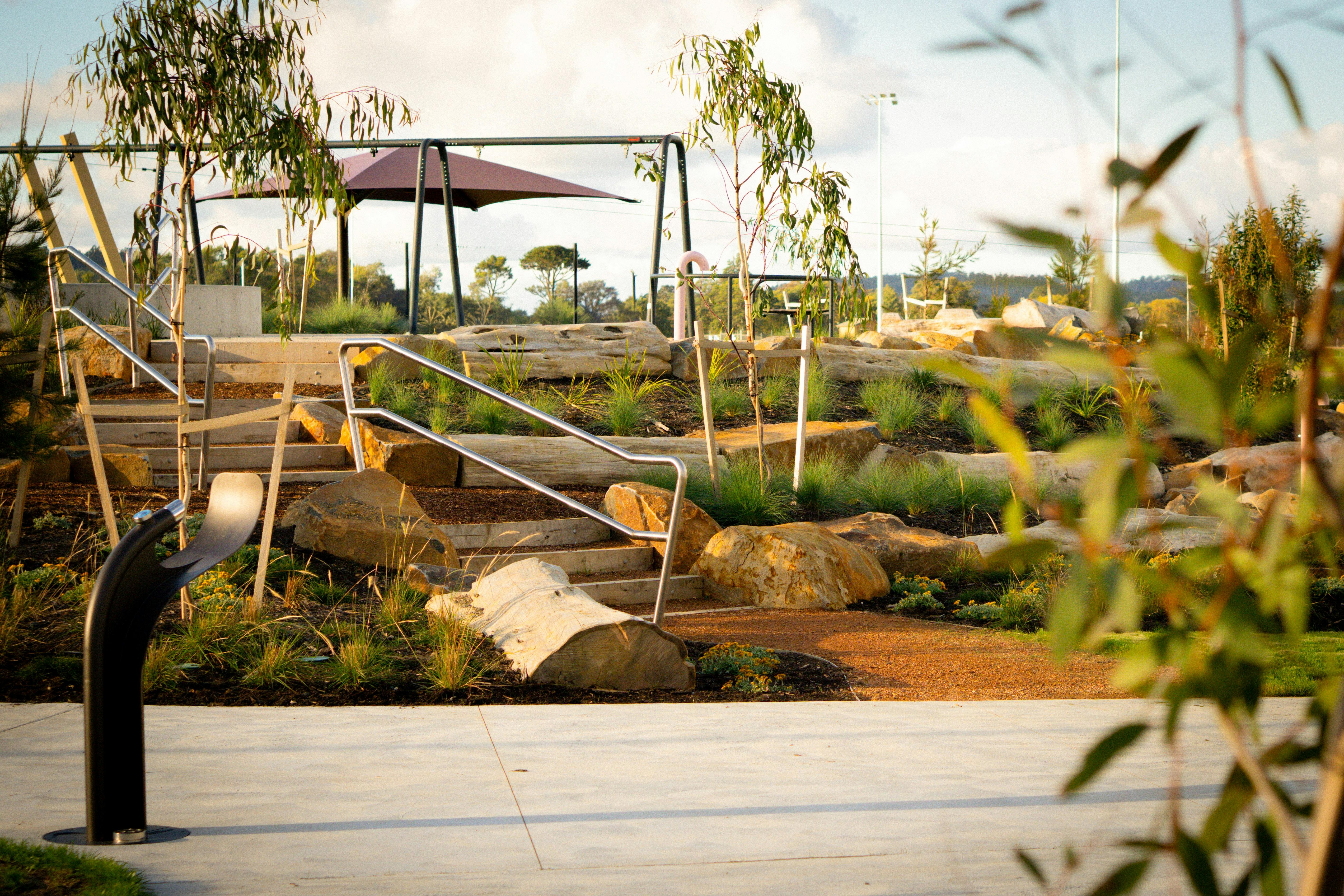 A picturesque photo of a play area