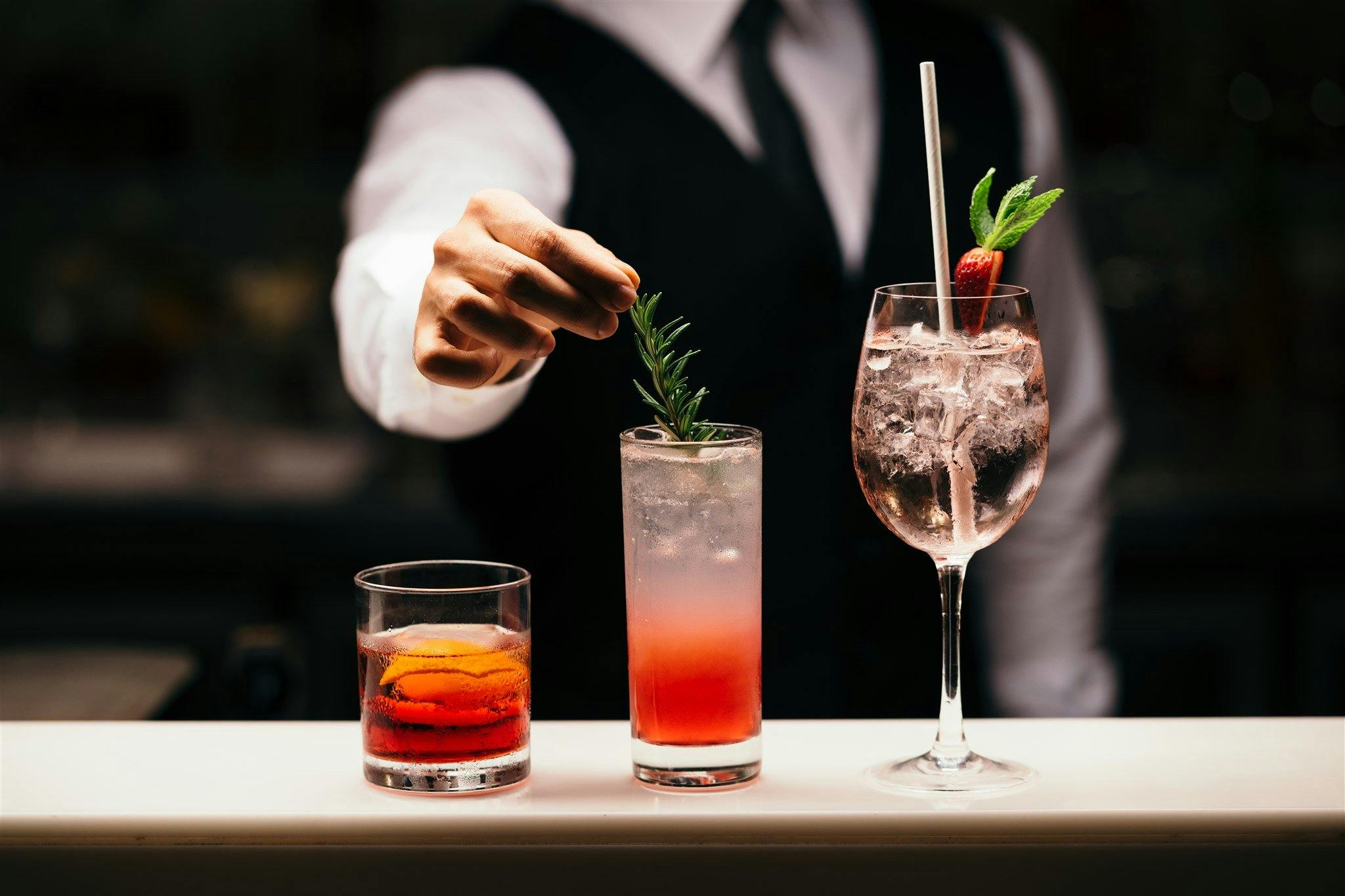 Cocktails at Latitude 27 Bar, InterContinental Brisbane