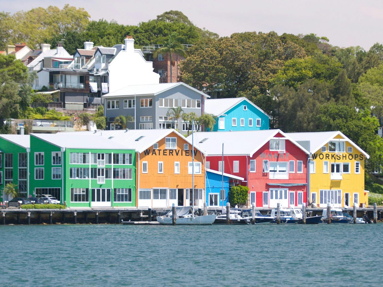 boat shed along foreshore of Sydney