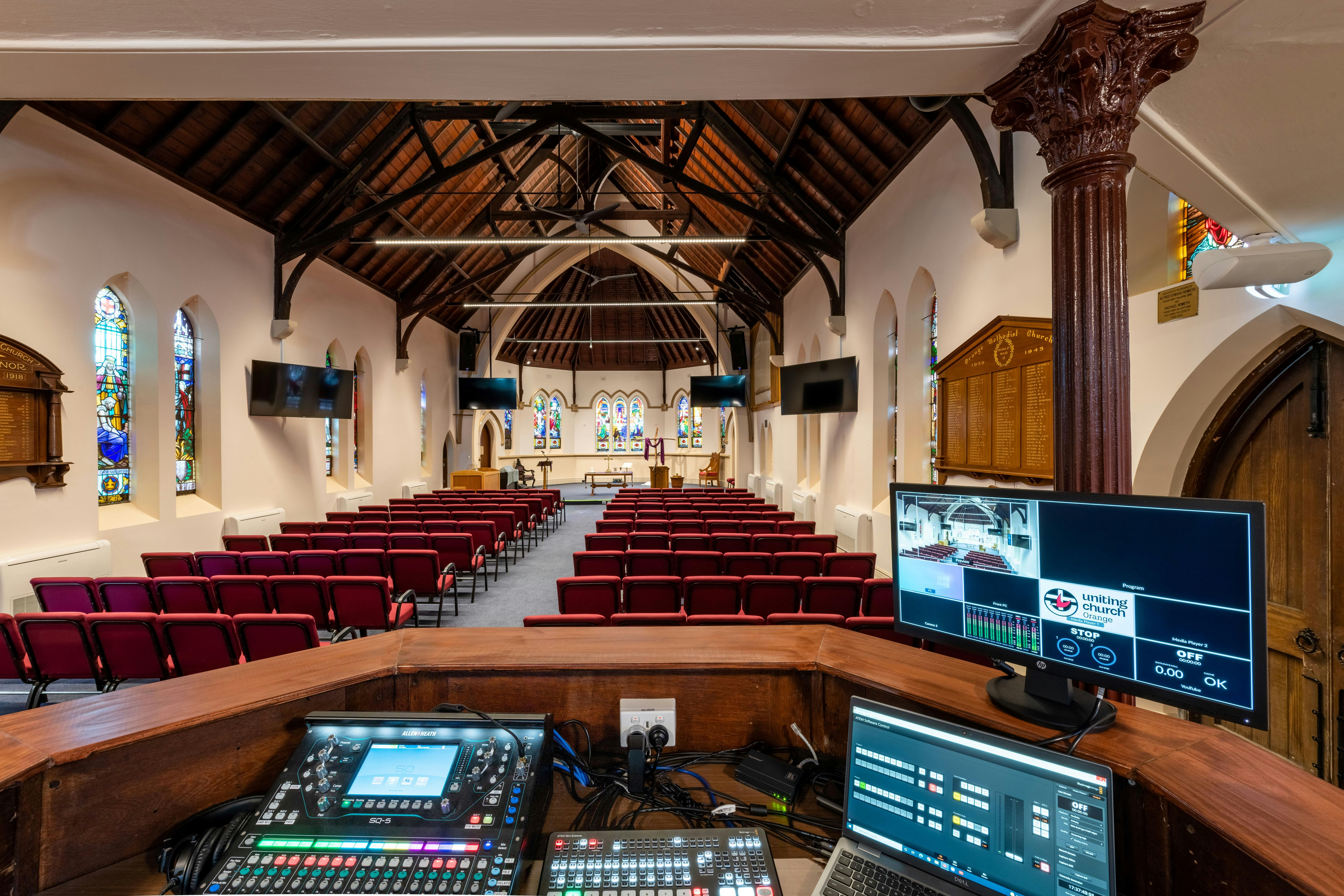 Church and Audio-Visual Desk