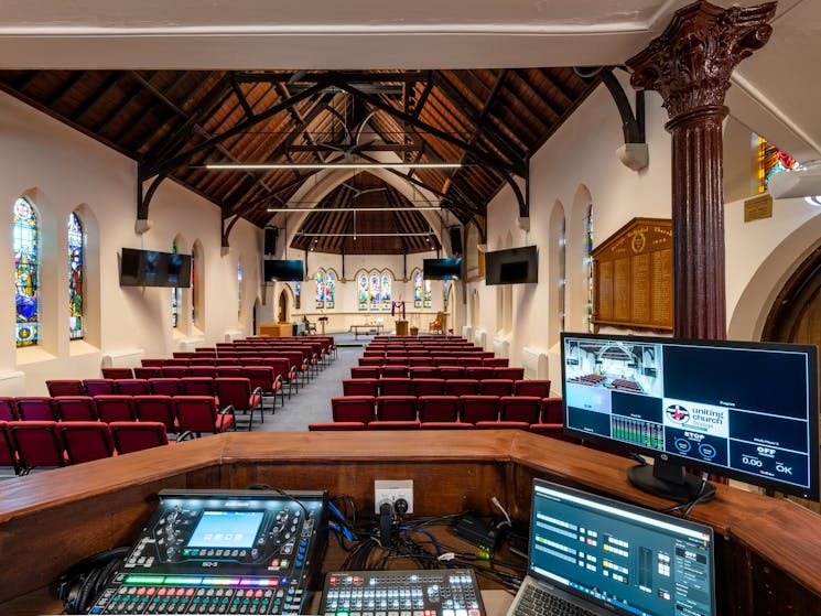 Church and Audio-Visual Desk