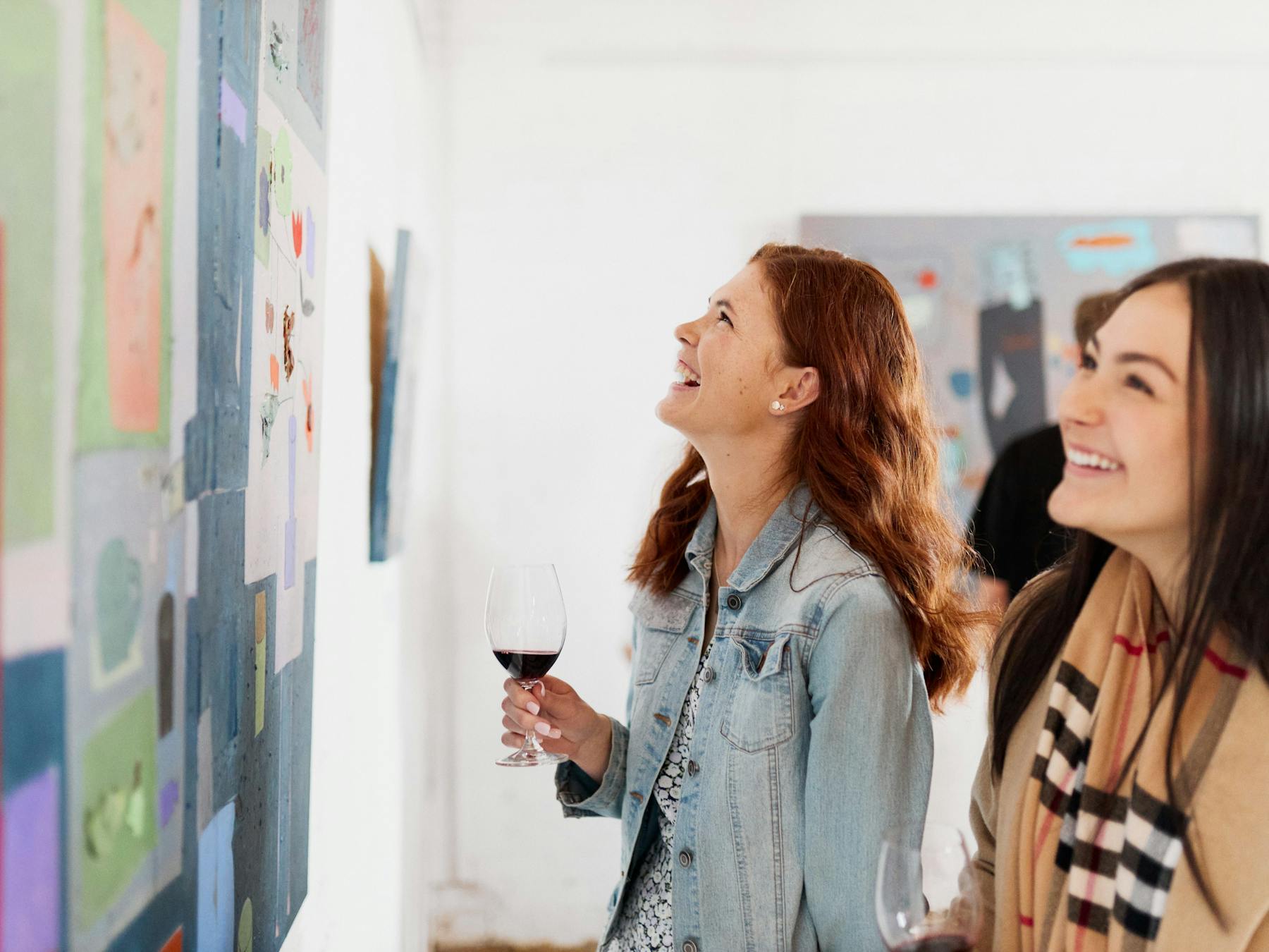Women at wine and art at Yering Station on Yarra Valley tours
