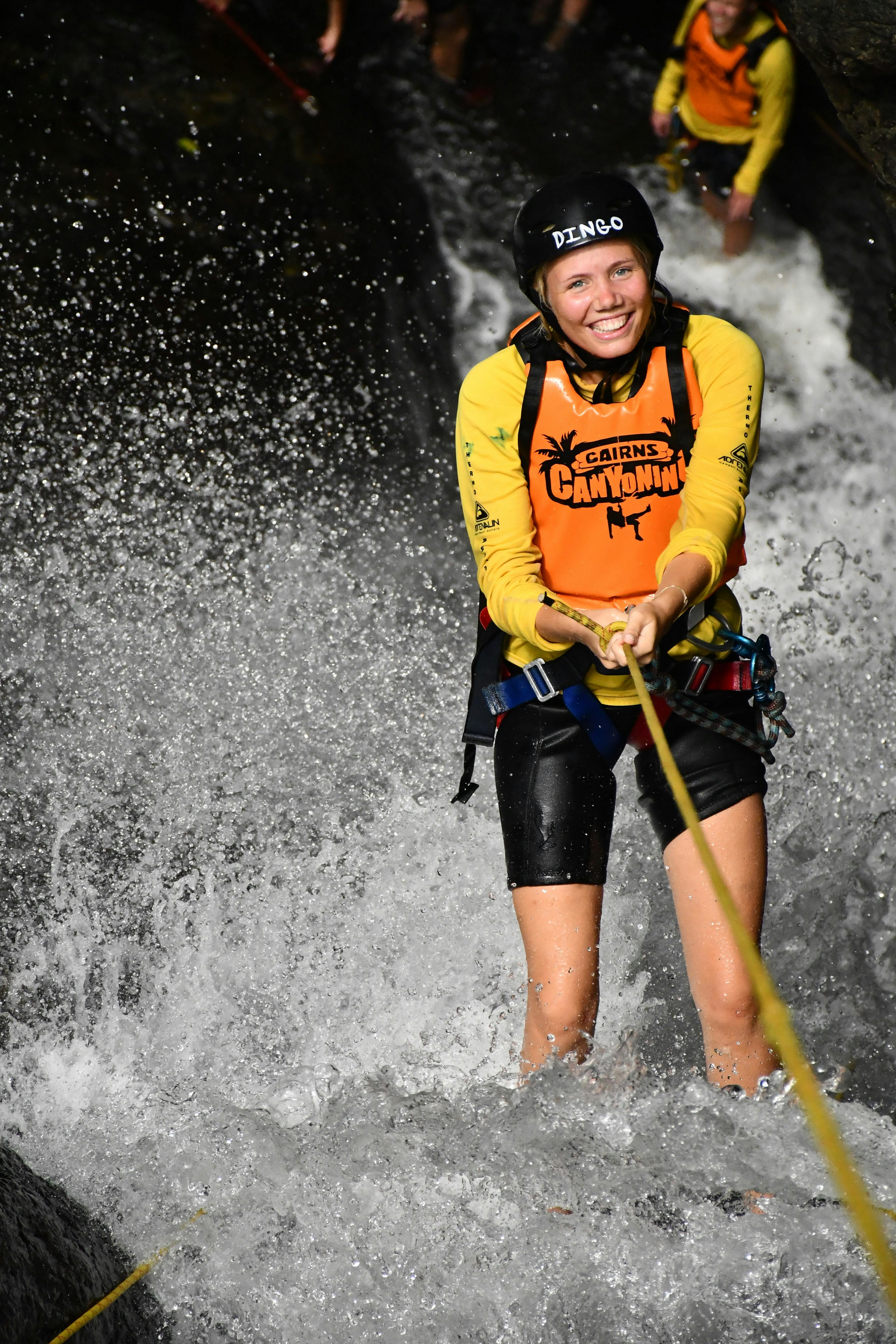 Repelling, waterfall, fun, adventure, Challenge, Excitement, Canyoning, Holiday,