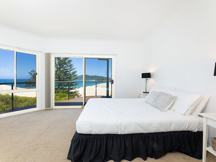 Master bedroom with beach views