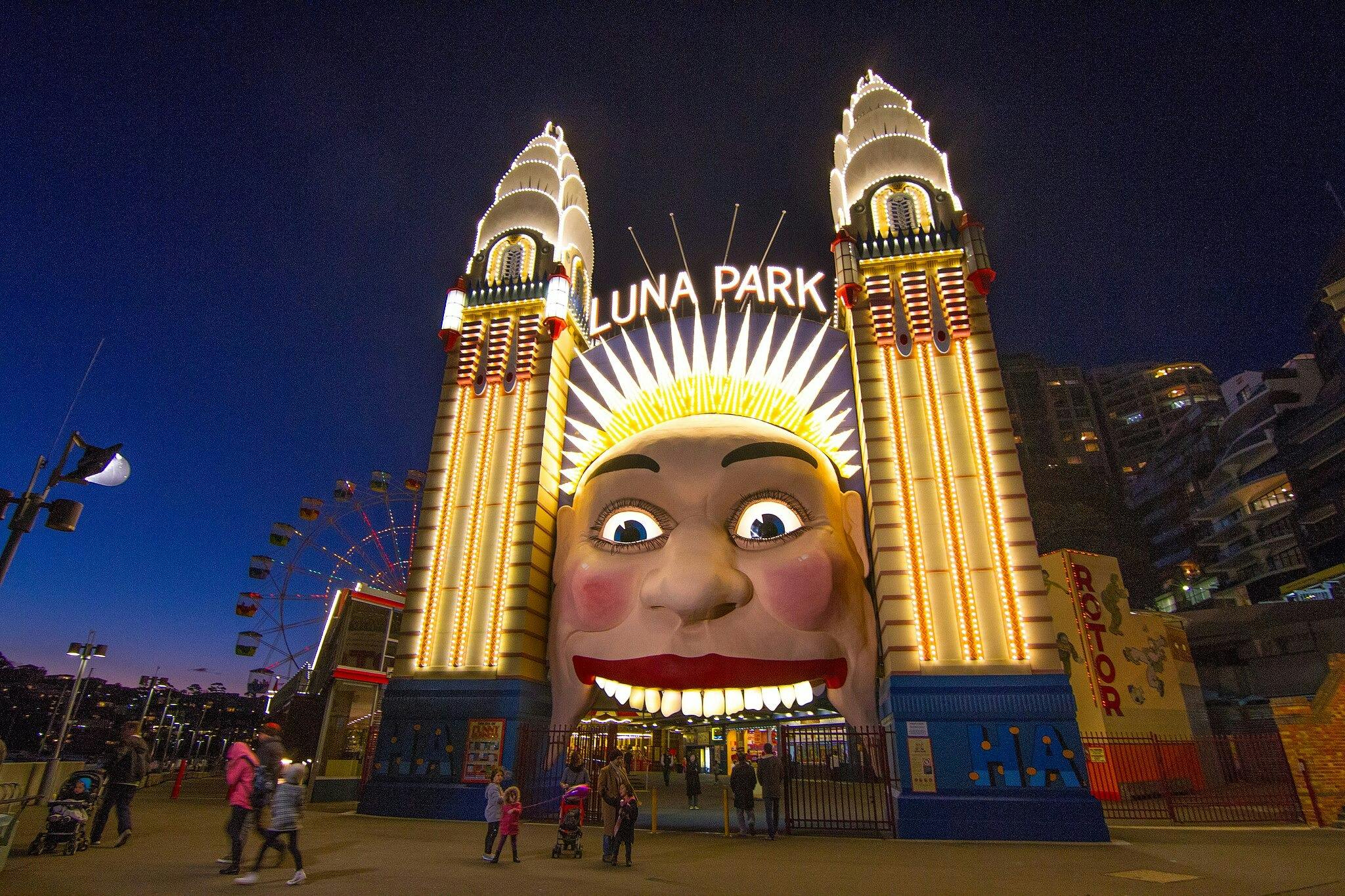 Brighton Tours guests get an up close and personal visit to Sydney's world famous icon, Luna Park