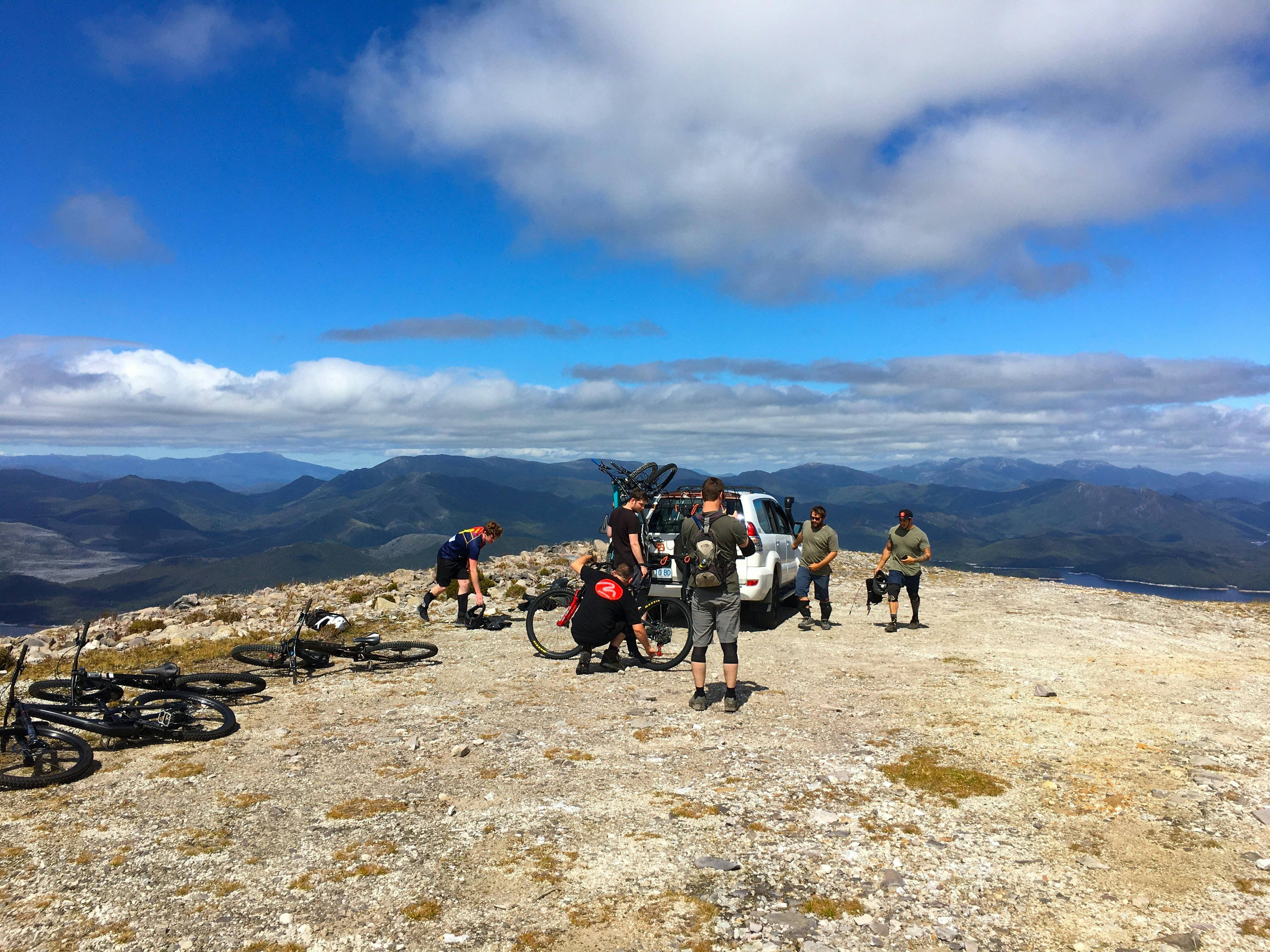 Mt Owen Queenstown Tas MTB trail head