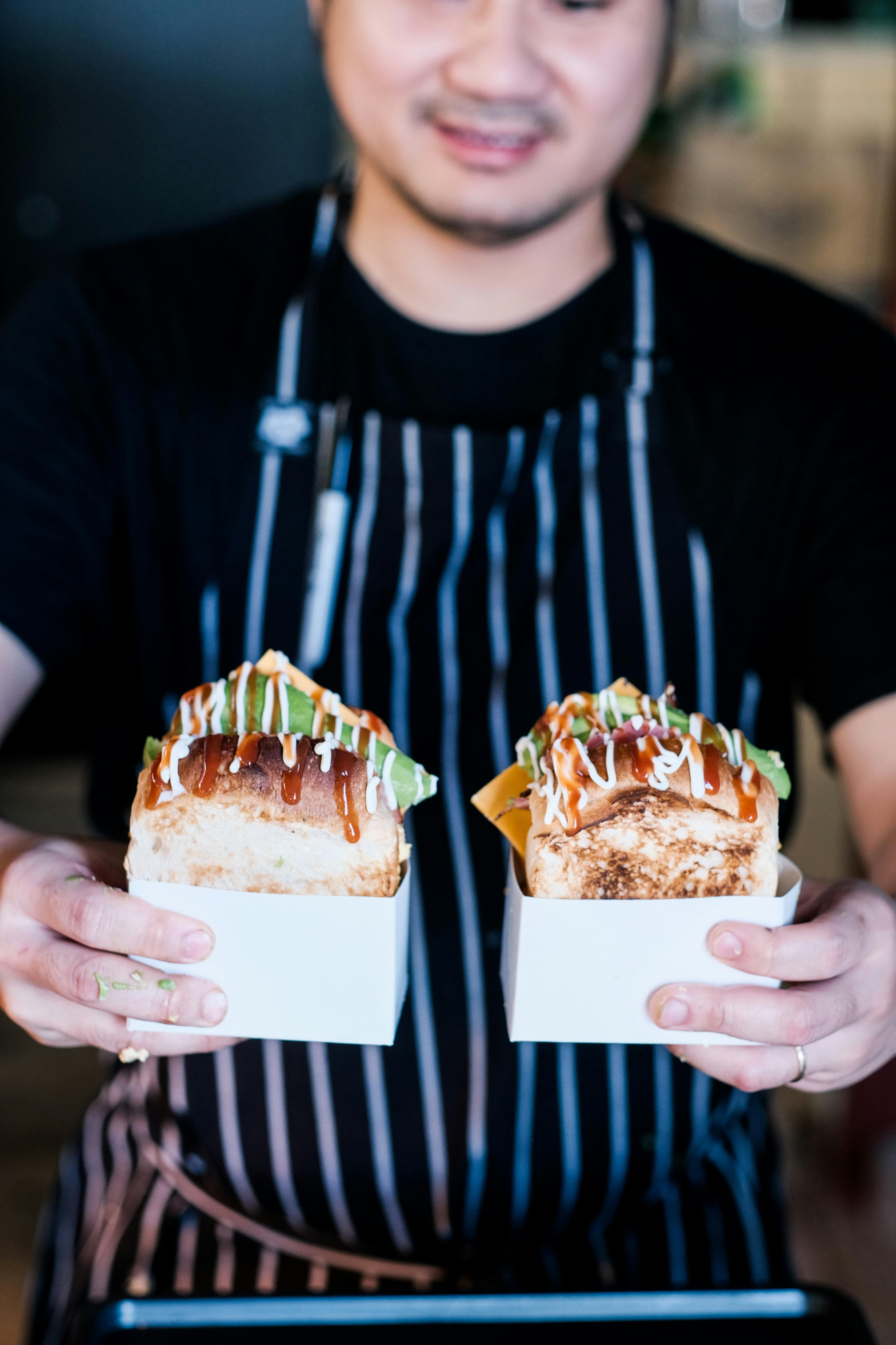 Korean egg drop toast